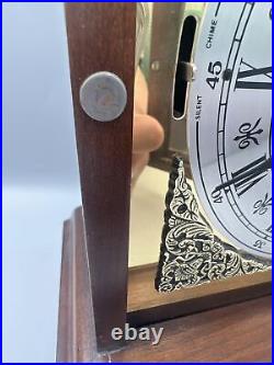 Howard Miller Chime Mantel Table Clock Frame Hermle 340-020A Two (2) Jewels