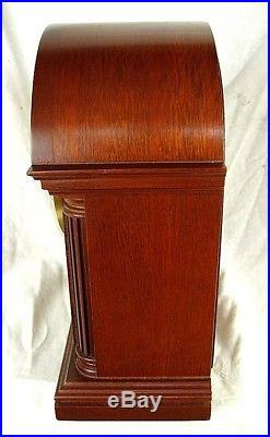 Howard Miller Clock Barrister Westminster Chimes Inlaid Mantle! Near Mint