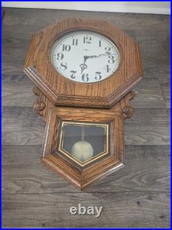 Howard Miller Clock Wall Mount Westminster Chime 612-477 Vintage