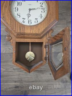 Howard Miller Clock Wall Mount Westminster Chime 612-477 Vintage