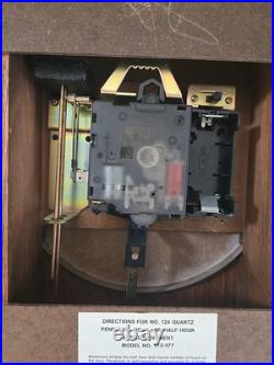 Howard Miller Clock Wall Mount Westminster Chime 612-477 Vintage