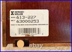 Howard Miller David Wall Clock (613-227) Handsome Cherry Case Key Wind So Cool
