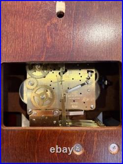 Howard Miller David Wall Clock (613-227) Handsome Cherry Case Key Wind So Cool