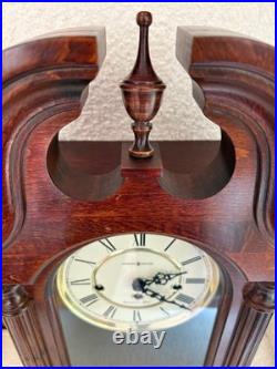 Howard Miller David Wall Clock (613-227) Handsome Cherry Case Key Wind So Cool