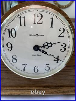 Howard Miller Dual Chime Mantel Clock 630-108 Battery Operated