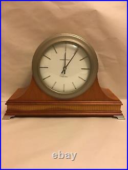Howard Miller Dual Chime Quartz Oak Mantel Clock Model 630-191 Tested