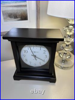 Howard Miller Duel Chime Mantel Clock In Black Coffee. Working
