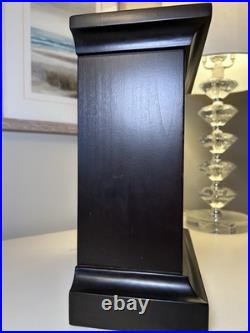 Howard Miller Duel Chime Mantel Clock In Black Coffee. Working