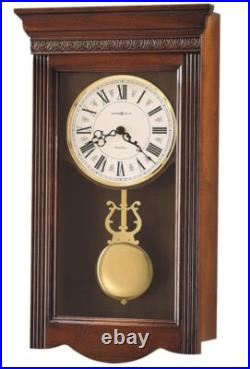 Howard Miller Eastmont Dual Chime Wall Clock #620-154 Excellent Condition