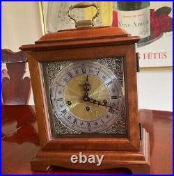 Howard Miller-Graham Bracket Windsor Cherry Mantel Clock JUST SERVICED