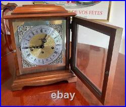 Howard Miller-Graham Bracket Windsor Cherry Mantel Clock JUST SERVICED