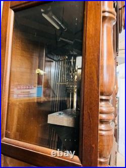 Howard Miller Grandfather Clock Langston model, Windsor Cherry finish