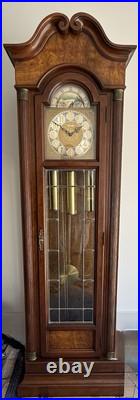 Howard Miller Grandfather Clock Model 4808 with155 Triple Chime Movement 1970s