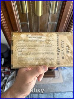 Howard Miller Grandfather Clock Model 4808 with155 Triple Chime Movement 1970s