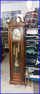 Howard Miller Grandfather Clock Tempus Fugit Works! Great Condition! Westminster