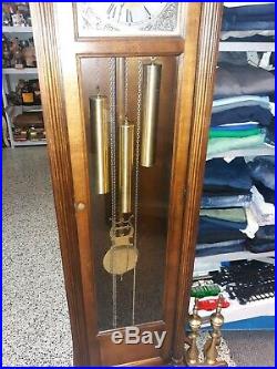 Howard Miller Grandfather Clock Tempus Fugit Works! Great Condition! Westminster