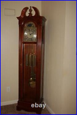 Howard Miller Grandfather Clock. WITH MOON DIAL