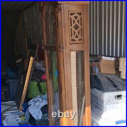 Howard Miller Grandfather Clock Westminster Chime Mahogany Wood Brass Mechanical