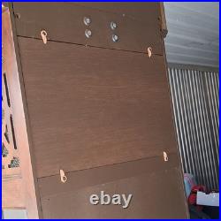 Howard Miller Grandfather Clock Westminster Chime Mahogany Wood Brass Mechanical