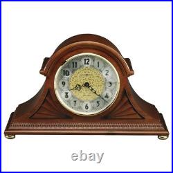 Howard Miller Grant Mantel Clock 630-181 Wood Brass Cherry Finish Quartz New Nib
