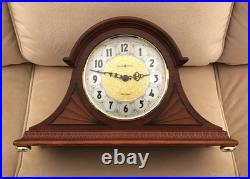 Howard Miller Grant Mantel Clock 630-181 Wood Brass Cherry Finish Quartz New Nib