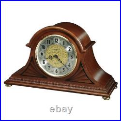 Howard Miller Grant Mantel Clock 630-181 Wood Brass Cherry Finish Quartz New Nib