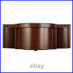 Howard Miller Grant Mantel Clock 630-181 Wood Brass Cherry Finish Quartz New Nib