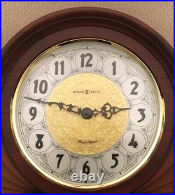 Howard Miller Grant Mantel Clock 630-181 Wood Brass Cherry Finish Quartz New Nib