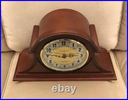 Howard Miller Grant Mantel Clock 630-181 Wood Brass Cherry Finish Quartz New Nib