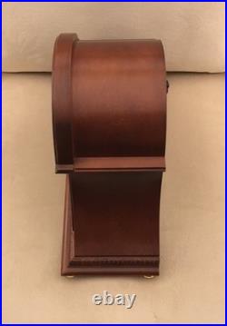 Howard Miller Grant Mantel Clock 630-181 Wood Brass Cherry Finish Quartz New Nib