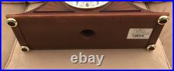 Howard Miller Grant Mantel Clock 630-181 Wood Brass Cherry Finish Quartz New Nib