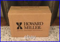 Howard Miller Grant Mantel Clock 630-181 Wood Brass Cherry Finish Quartz New Nib