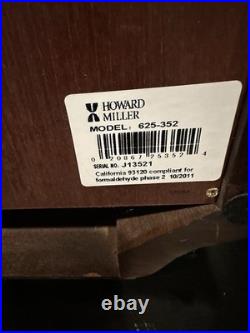 Howard Miller Greer Chiming Wall Clock 625-352 Hampton Cherry BRAND NEW