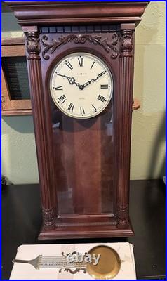 Howard Miller Greer Chiming Wall Clock 625-352 Hampton Cherry BRAND NEW