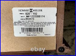 Howard Miller HELMSLEY Dual Chime Quartz Wall Clock 620-192 Brass Pendulum USA