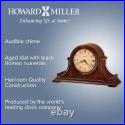 Howard Miller Hampton Mantel Clock Wooden Tabletop Analog Clock with Quartz Du Howard Miller Hampton Mantel Clock Wooden Tabletop Analog Clock with Quartz Du