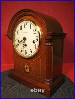 Howard Miller Hermle Barrister Mantle Clock Westminster Chime Key Wind, Works