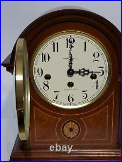 Howard Miller Inlaid Mantle Clock Westminster Chime Barrister Model No # 613-180