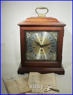 Howard Miller Key Wound Mantel Clock 612-437 Hermle 340-020 Westminster 1/4 Hour