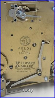 Howard Miller Kieninger 3-Train Westminster Clock Movement Working AEL01