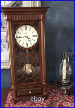 Howard Miller Lorna Mantel Clock 635170 Tuscany Cherry Antique Pendulum 22.5 H