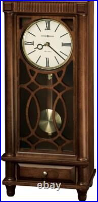 Howard Miller Lorna Mantel Clock 635170 Tuscany Cherry Antique Pendulum 22.5 H