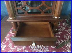 Howard Miller Lorna Mantel Clock 635170 Tuscany Cherry Antique Pendulum 22.5 H