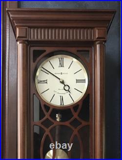 Howard Miller Lorna Mantel Clock 635170 Tuscany Cherry Antique Pendulum 22.5 H