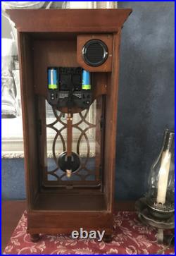 Howard Miller Lorna Mantel Clock 635170 Tuscany Cherry Antique Pendulum 22.5 H