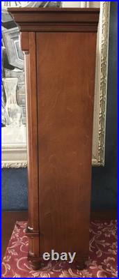 Howard Miller Lorna Mantel Clock 635170 Tuscany Cherry Antique Pendulum 22.5 H