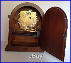 Howard Miller Lucent Westminster Chime Mantel Clock, Key Wind Germany MVT MINT