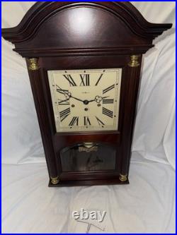 Howard Miller Mahogany Triple Chime Wall Clock Westminster St Michaels 612-224
