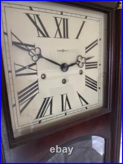Howard Miller Mahogany Triple Chime Wall Clock Westminster St Michaels 612-224