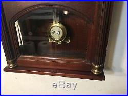 Howard Miller Mahogany Triple Chime Wall Clock Westminster St Michaels 612-224